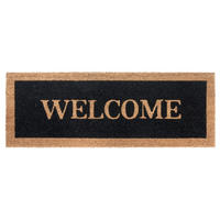 KOKOSMATTE  27/70 cm  Schwarz, Hellbraun  - Hellbraun/Schwarz, Basics, Naturmaterialien/Kunststoff (27/70cm) - Hanse Home