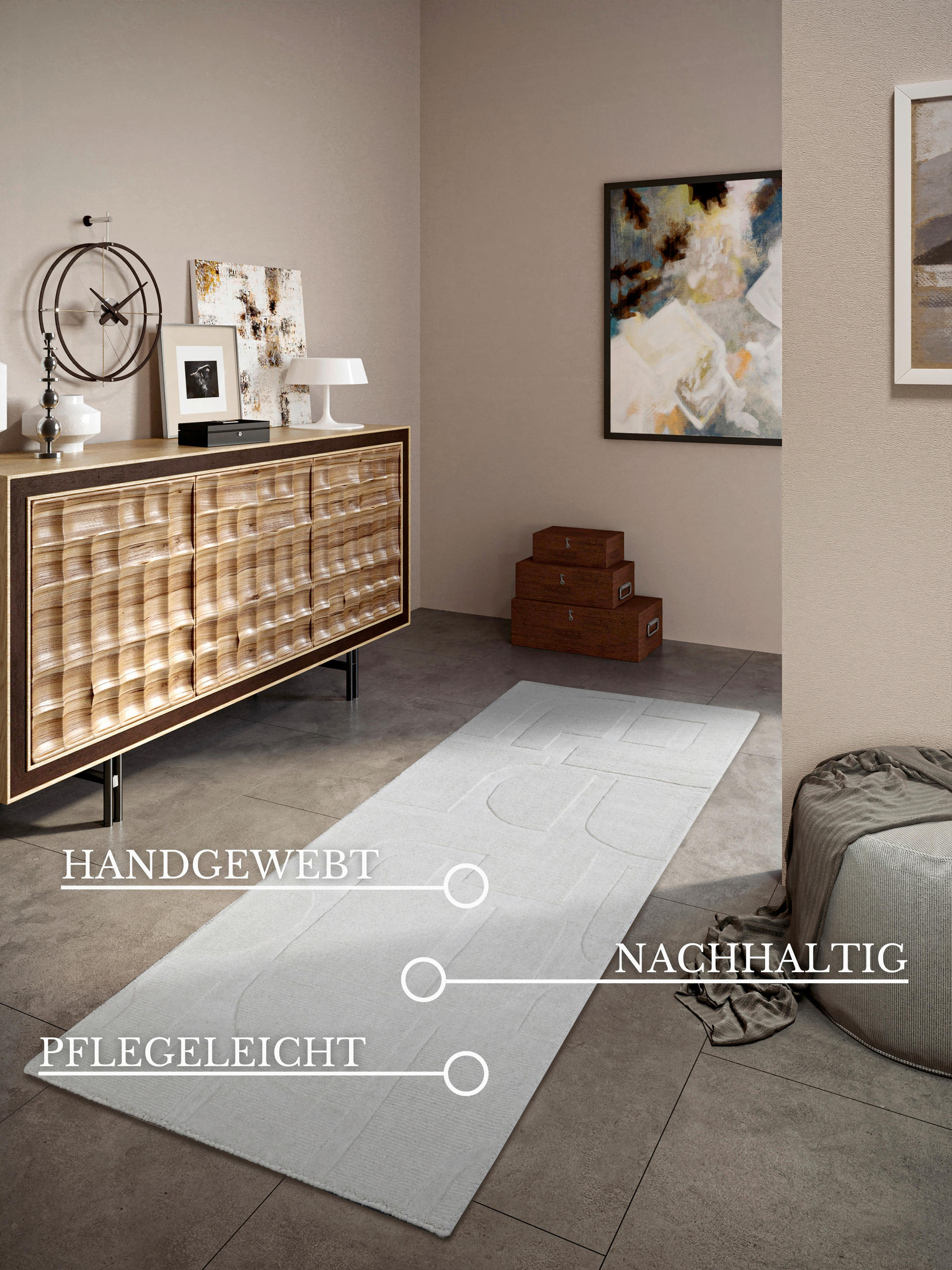 LÄUFER 80/250 cm Kollektion 1906 Creme  - Creme, Basics, Textil (80/250cm) - Villeroy & Boch