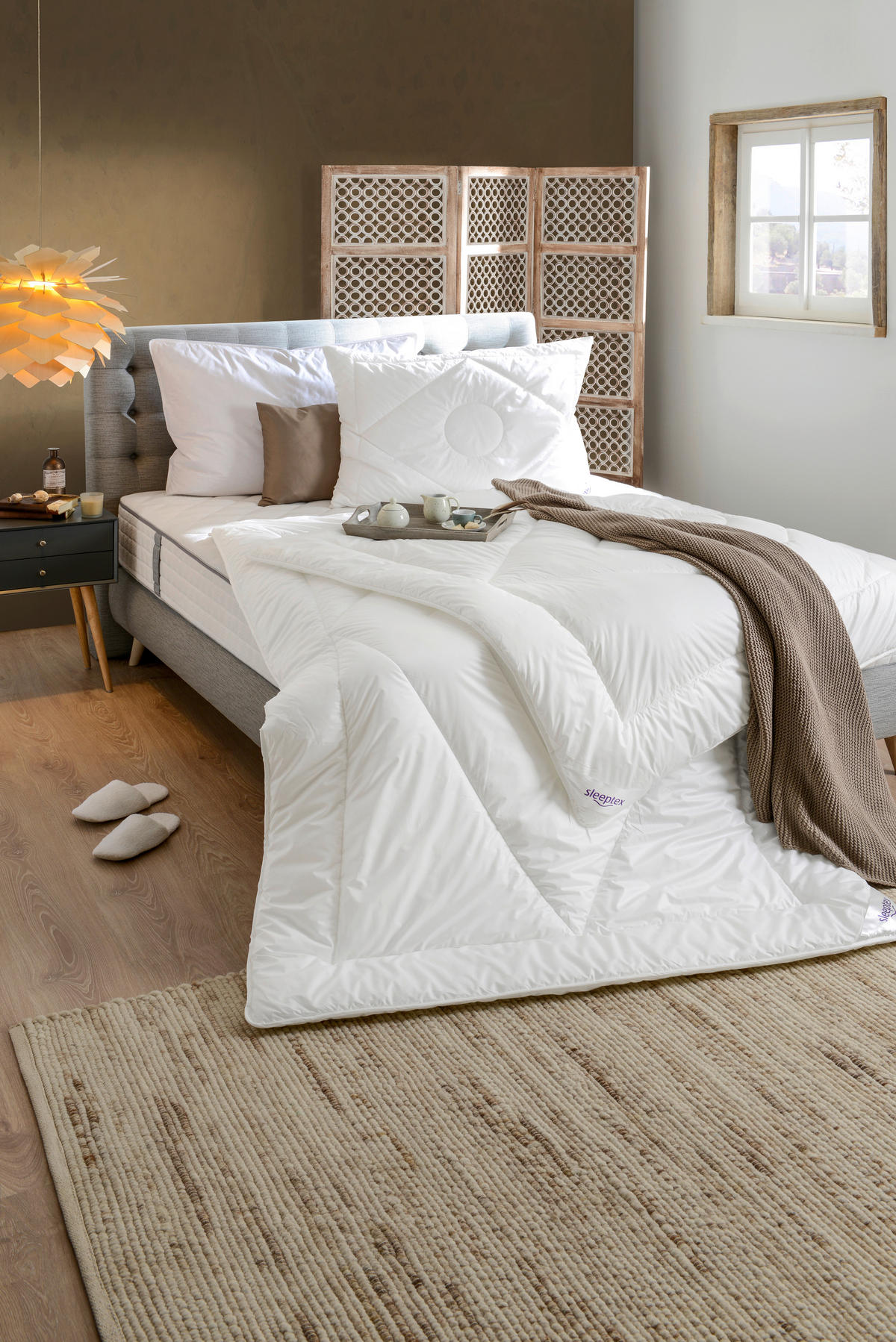EGÉSZ ÉVES PAPLAN 140/200 cm  - fehér, Basics, textil (140/200cm) - Sleeptex
