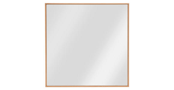 WANDSPIEGEL 72/72/3 cm    in quadratisch  - Buchefarben, MODERN, Glas/Holz (72/72/3cm) - Linea Natura