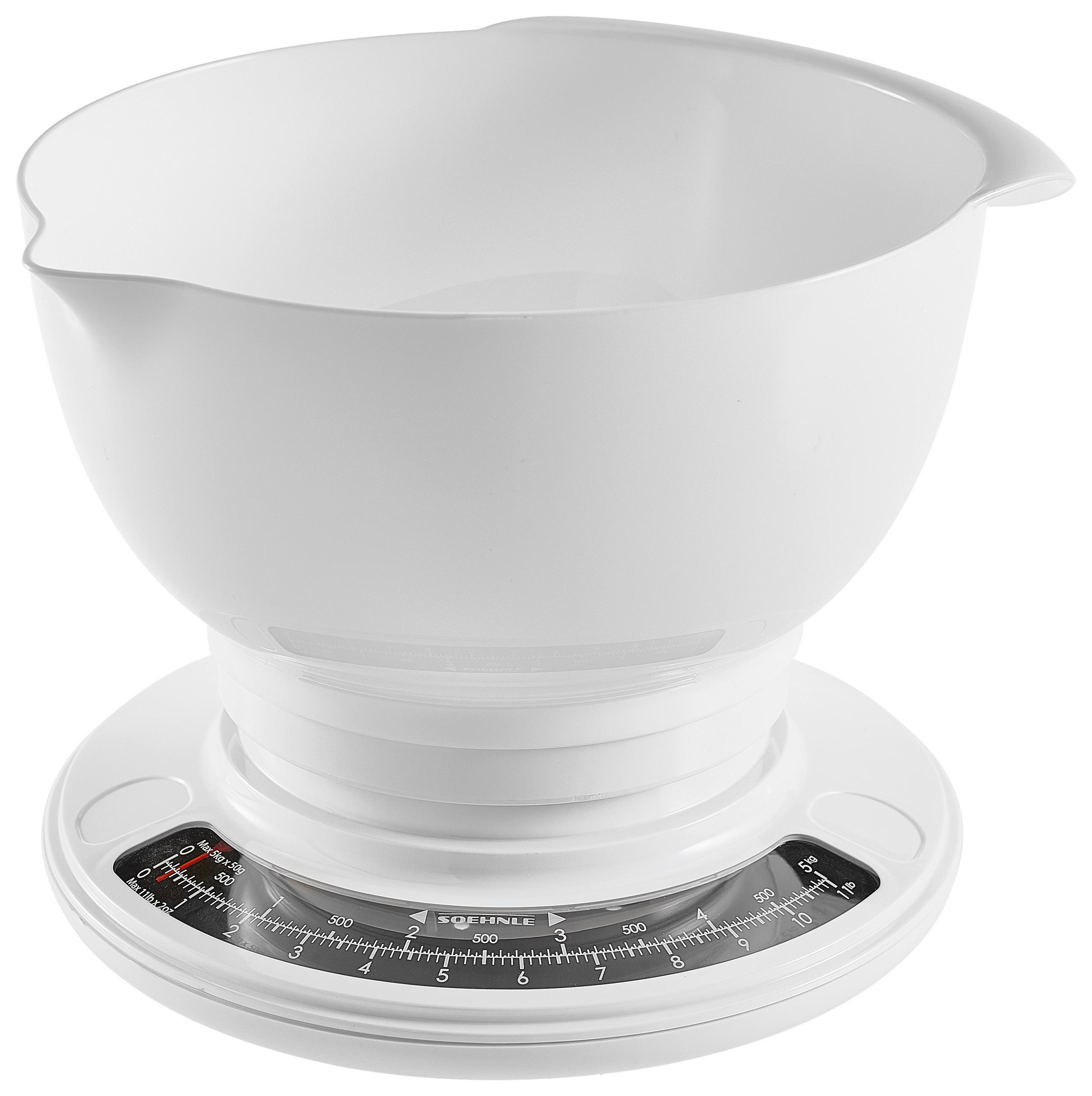 Soehnle Küchenwaage Culina Pro Weiß 14x25.3x22.9 cm
