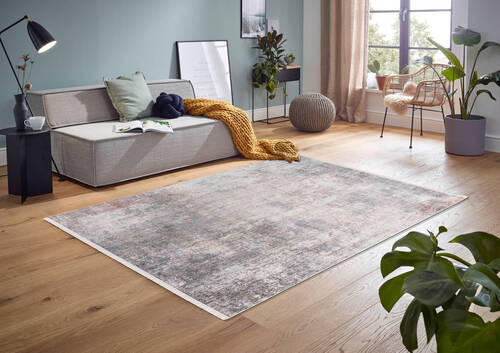 TKANÝ KOBEREC, 200/290 cm, barvy stříbra, béžová - barvy stříbra/béžová, Design, textil (200/290cm)