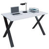 SCHREIBTISCH 110/80/76 cm  in Schwarz, Weiss  - Weiss/Schwarz, Modern, Holzwerkstoff/Metall (110/80/76cm) - MID.YOU
