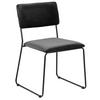 STUHL - Dunkelgrau/Schwarz, KONVENTIONELL, Textil/Metall (50/80/53,5cm) - Carryhome