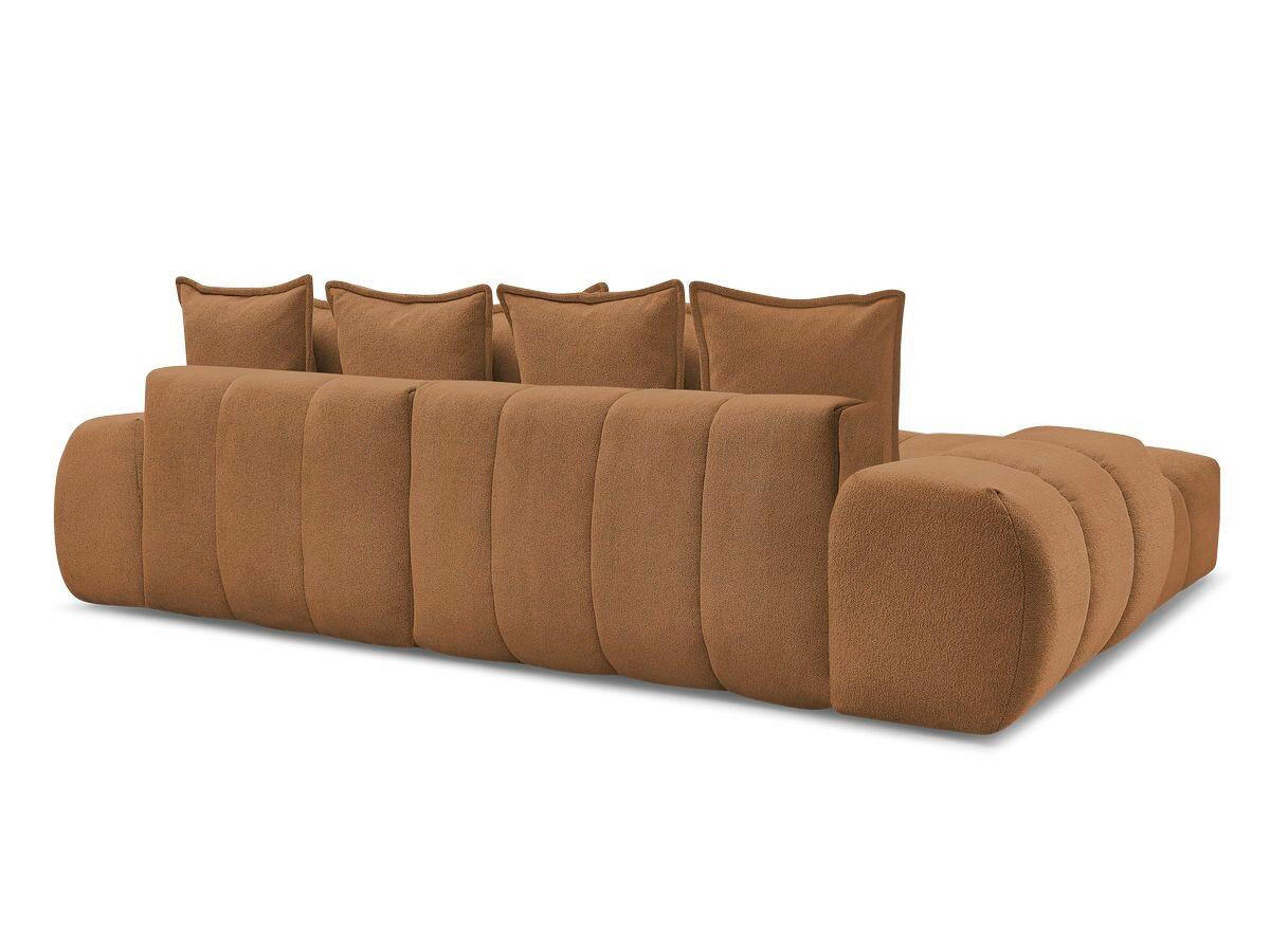 ECKSCHLAFSOFA EVEREST  mit Rücken echt, Armteil links, Armteil rechts Flachgewebe Orange  - Schwarz/Orange, MODERN, Kunststoff/Textil (180/318cm) - Livetastic