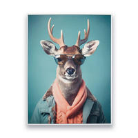 KUNSTDRUCK 45/60 cm  - Weiss/Multicolor, Trend, Holzwerkstoff/Kunststoff (45/60cm) - Monee