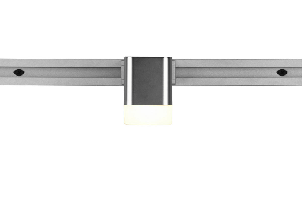 SCHIENENSYSTEM-STRAHLER - Nickelfarben, Basics, Metall (5,0/14,0/8,5cm) - Trio Leuchten
