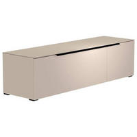 LOWBOARD Schwarz, Sandfarben  160/43/45 cm  - Sandfarben/Schwarz, Design, Glas/Holzwerkstoff (160/43/45cm) - Moderano