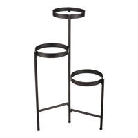 STOJAN NA KVETY, čierna - čierna, Basics, kov/sklo (40/31/64cm)