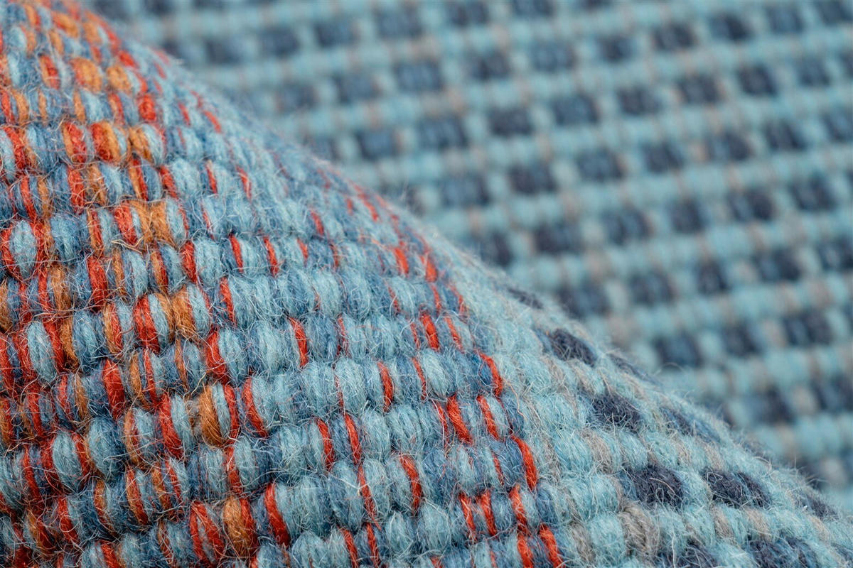 HANDWEBTEPPICH Wohnzimmer 200/300 cm Blau rechteckig  - Blau, Basics, Textil (200/300cm) - Kayoom