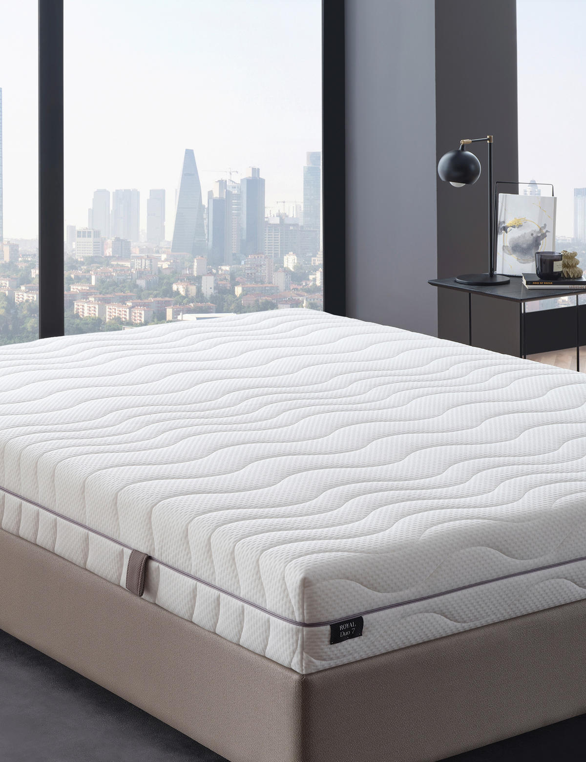 WENDEMATRATZE ROYAL DUO 7 140/200 cm Höhe ca. 22 cm 7 -Zonen - Weiß, Basics, Textil (140/200cm) - Yatas