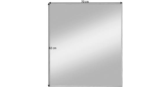 WANDSPIEGEL 70/82/3 cm - Eichefarben, Design, Glas/Holz (70/82/3cm) - Novel