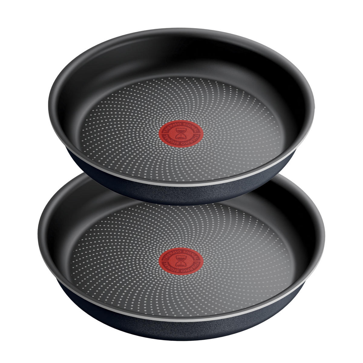 PFANNENSET Ingenio Aluminium 2-teilig  - Schwarz, Basics, Metall (24 / 28cm) - Tefal