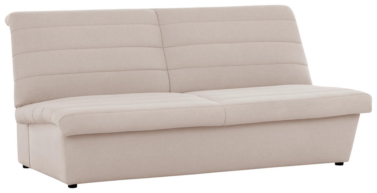 2-SITZER-SOFA Webstoff Ecru  - Ecru/Schwarz, Design, Kunststoff/Textil (185/92/103cm) - LOOKS by W.Joop