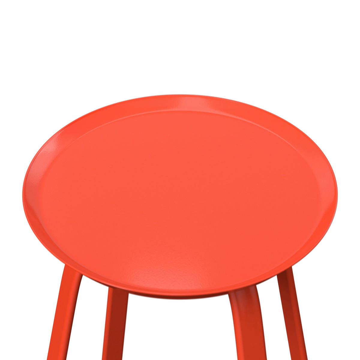 BEISTELLTISCH in Metall 40/40/46 cm  - Rot, Design, Metall (40/40/46cm) - Ambia Garden