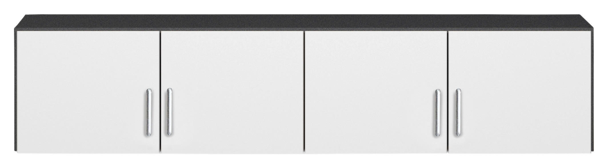 AUFSATZSCHRANK 181/39/54 cm in - Alufarben/Weiß, KONVENTIONELL, Holzwerkstoff (181/39/54cm) - Rauch Möbel