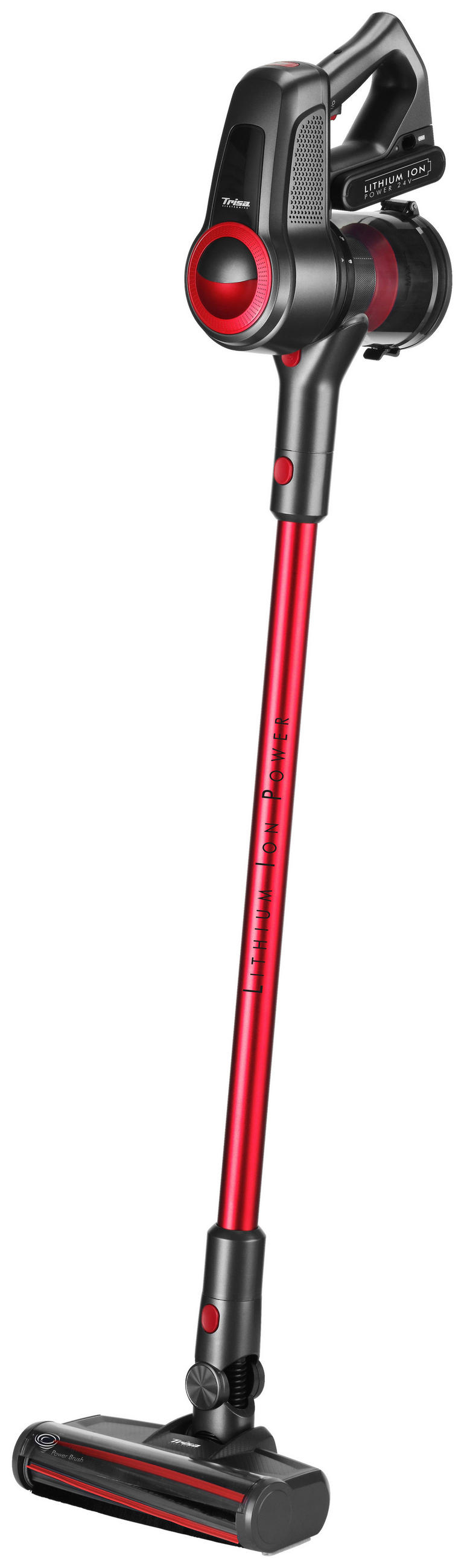AKKU-BODENSTAUBSAUGER - Rot/Schwarz, Basics, Kunststoff (25/26/126cm) - Trisa Electronics