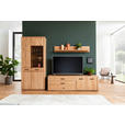 WOHNWAND  in Eichefarben  302/208/50 cm  - Eichefarben/Anthrazit, KONVENTIONELL, Glas/Holz (302/208/50cm) - Cantus