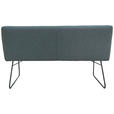 SITZBANK 156,5/87/62 cm  in Grau  - Schwarz/Grau, Design, Textil/Metall (156,5/87/62cm) - Novel