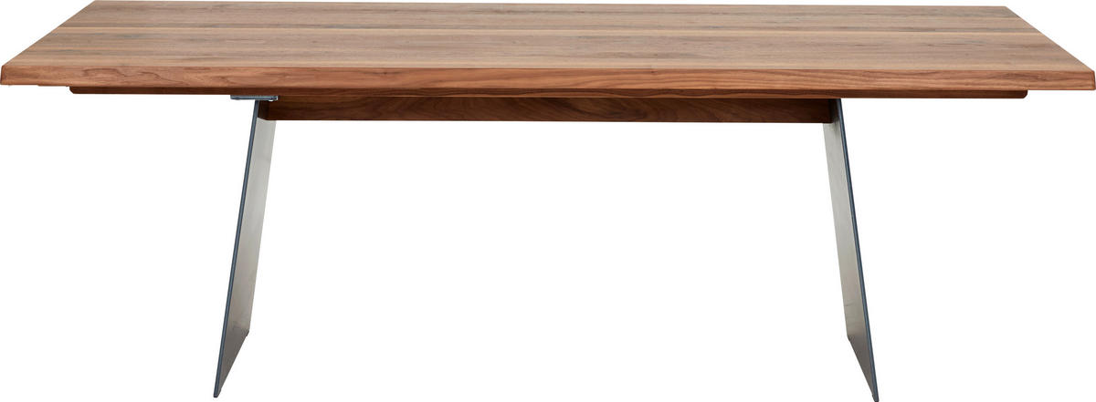 ESSTISCH Nussbaumfarben rechteckig  ausziehbar  - Nussbaumfarben, Natur, Holz/Metall (220-275/100/76cm) - Anrei