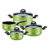 KOCHTOPFSET MILANO color 4-teilig  - Hellgrün, Basics, Metall - GSW