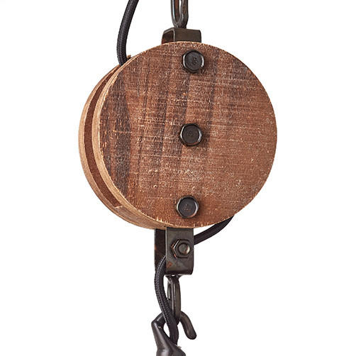 HÄNGELEUCHTE 34/147 cm    - Schwarz, Lifestyle, Holz/Metall (34/147cm) - Brilliant