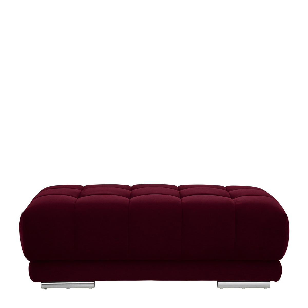 HOCKER Textil Beere  - Chromfarben/Beere, Design, Textil (126/42/76cm) - Beldomo Speed