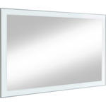WANDSPIEGEL 120/77/2 cm    - Weiß, Design, Glas (120/77/2cm) - Novel