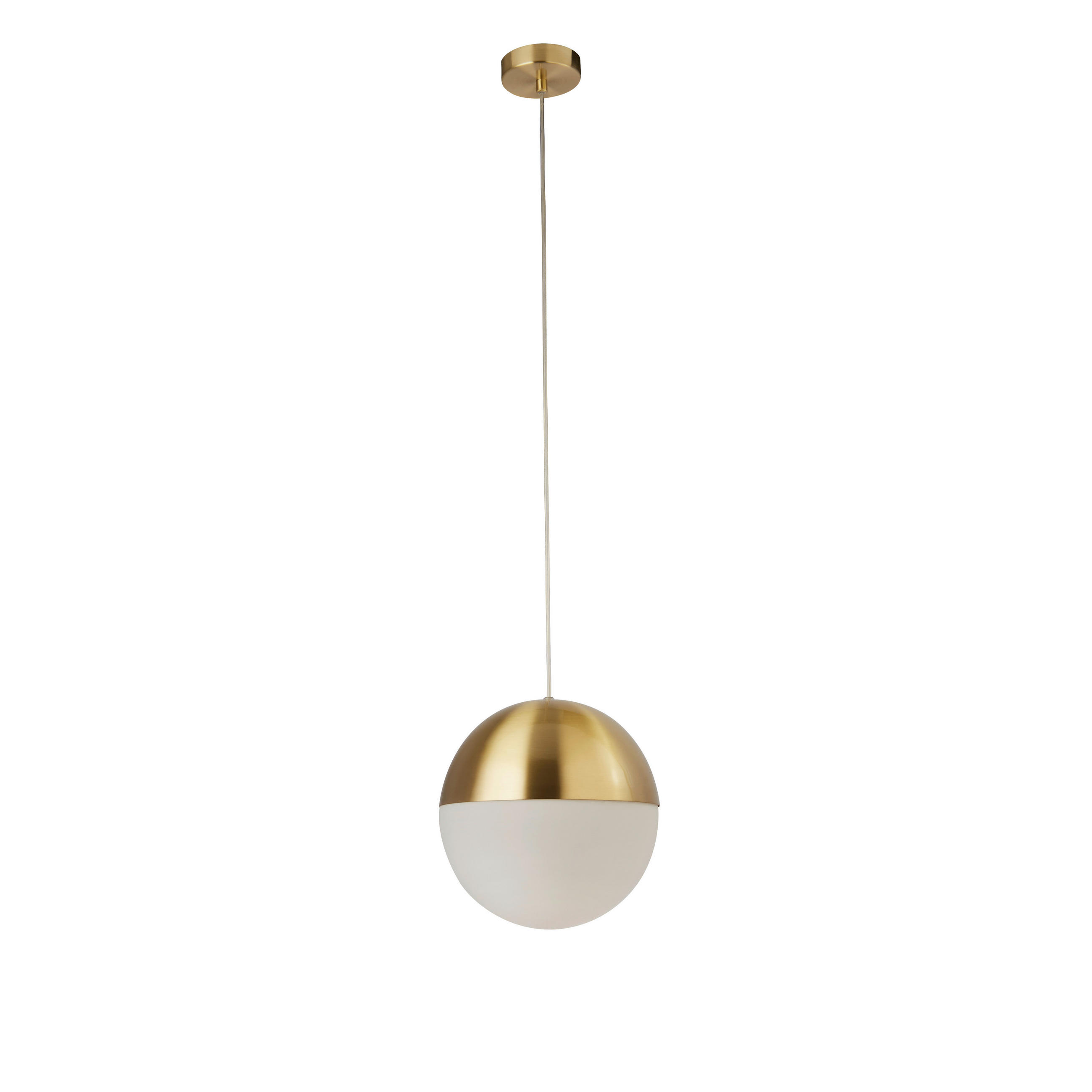 HÄNGELEUCHTE Endor 25/150 cm   - Messingfarben, Design, Glas/Metall (25/150cm)