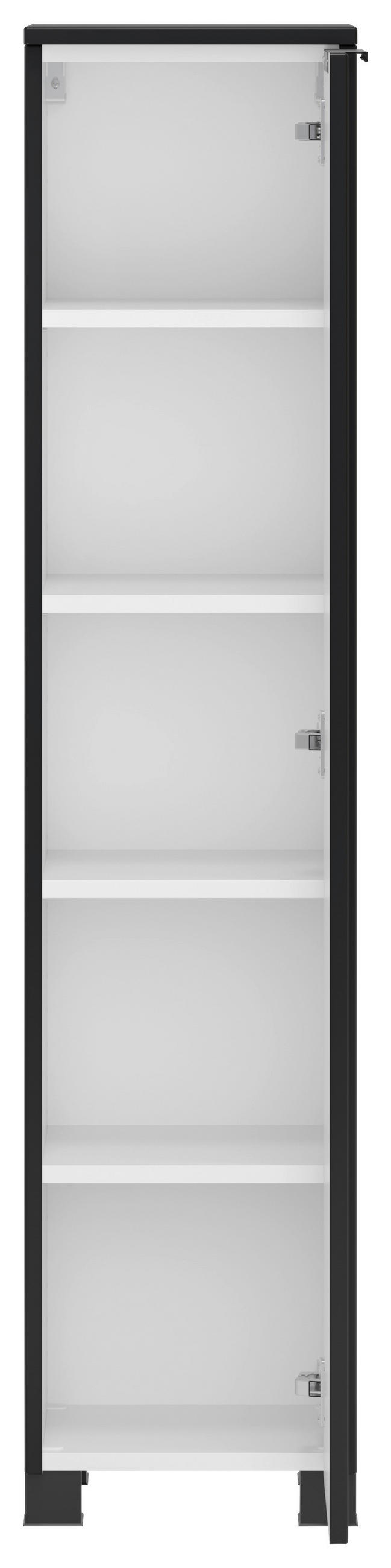MIDISCHRANK 30/130/35 cm  - Schwarz, Modern, Holzwerkstoff/Kunststoff (30/130/35cm) - Held