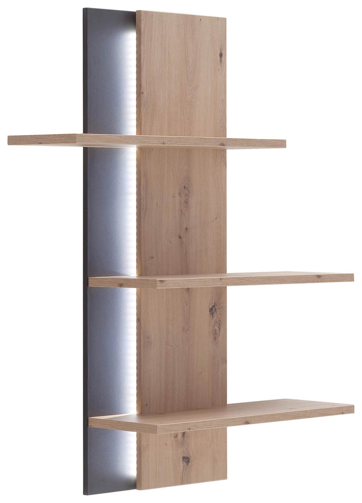 POLICA ZIDNA boje hrasta  drvni materijal  - boje hrasta, Design, drvni materijal (95/118/25cm) - MID.YOU