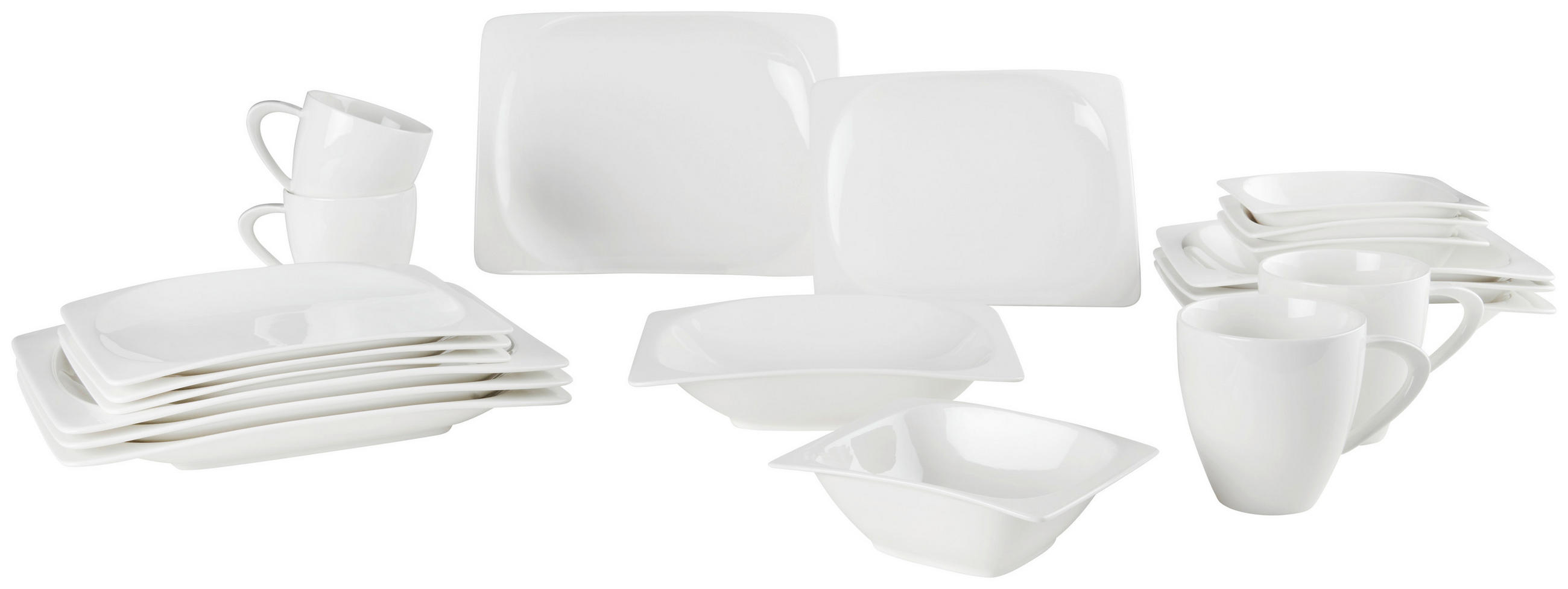 KOMBINIRANI SERVIS porcelan - bela, Design, keramika - Ritzenhoff Breker
