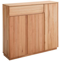 SCHUHSCHRANK Kernbuche massiv Kernbuche  - Kernbuche, KONVENTIONELL, Holz (135,2/121/38,2cm) - Linea Natura