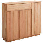 SCHUHSCHRANK 135,2/121/38,2 cm  - Kernbuche, KONVENTIONELL, Holz (135,2/121/38,2cm) - Linea Natura