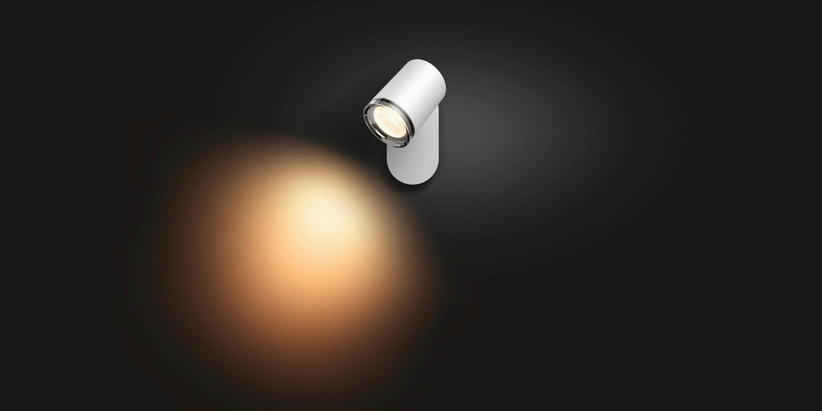LED-SPOTKOPF 7,1/13,55/12,05 cm   - Weiß, Design, Metall (7,1/13,55/12,05cm) - Philips