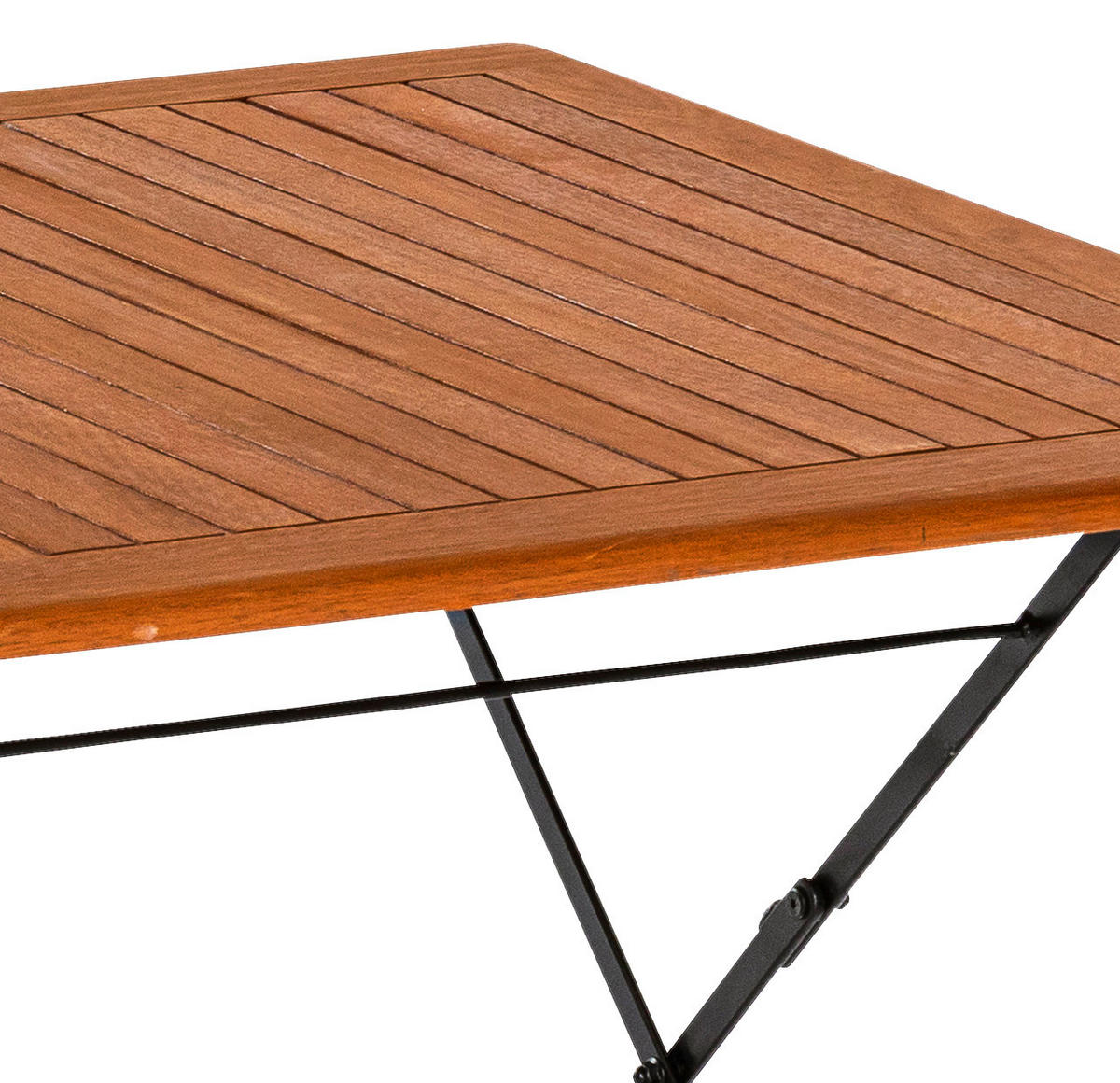 GARTENKLAPPTISCH 160/90/73 cm Holz, Metall rechteckig  - Graphitfarben/Naturfarben, KONVENTIONELL, Holz/Metall (160/90/73cm) - Gardenson