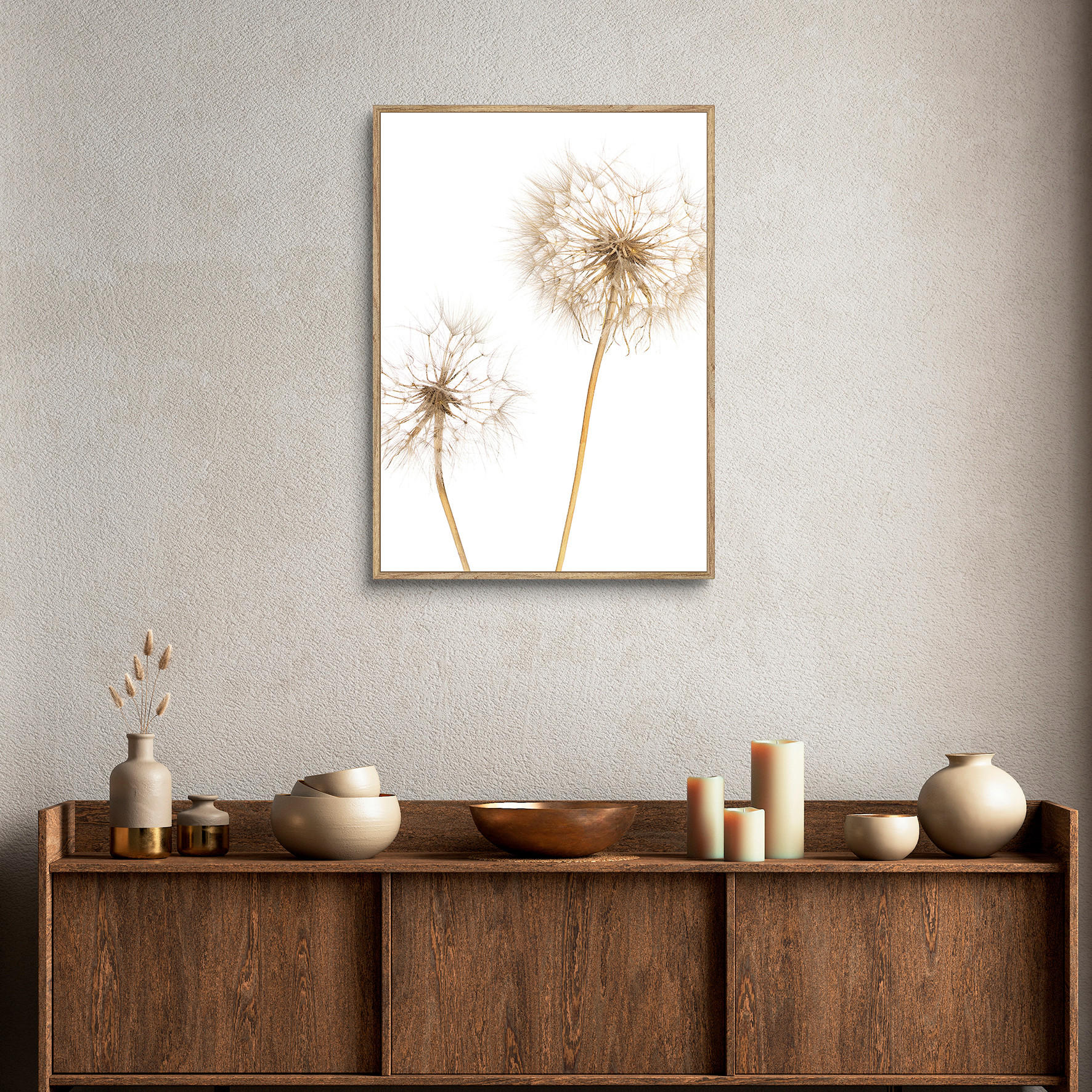 KUNSTDRUCK 51,2/71,2 cm  - Eichefarben/Multicolor, Basics, Holzwerkstoff (51,2/71,2cm) - Monee