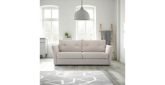 SCHLAFSOFA Webstoff Beige  - Beige/Schwarz, KONVENTIONELL, Kunststoff/Textil (220/89/104cm) - Carryhome