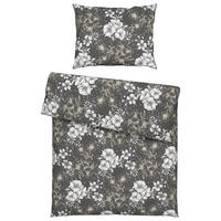 POSTEĽNÁ BIELIZEŇ, renforcé, tmavohnedá, 140/200 cm - tmavohnedá, Konventionell, textil (140/200cm) - Esposa