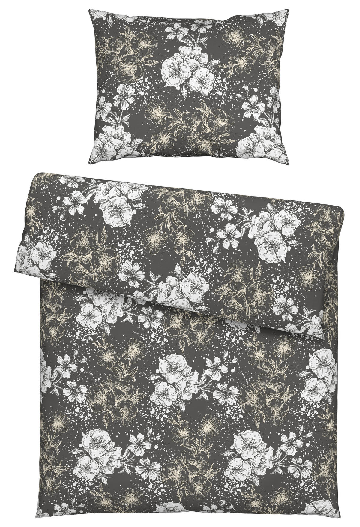 POSTEĽNÁ BIELIZEŇ, renforcé, tmavohnedá, 140/200 cm - tmavohnedá, Konventionell, textil (140/200cm) - Esposa