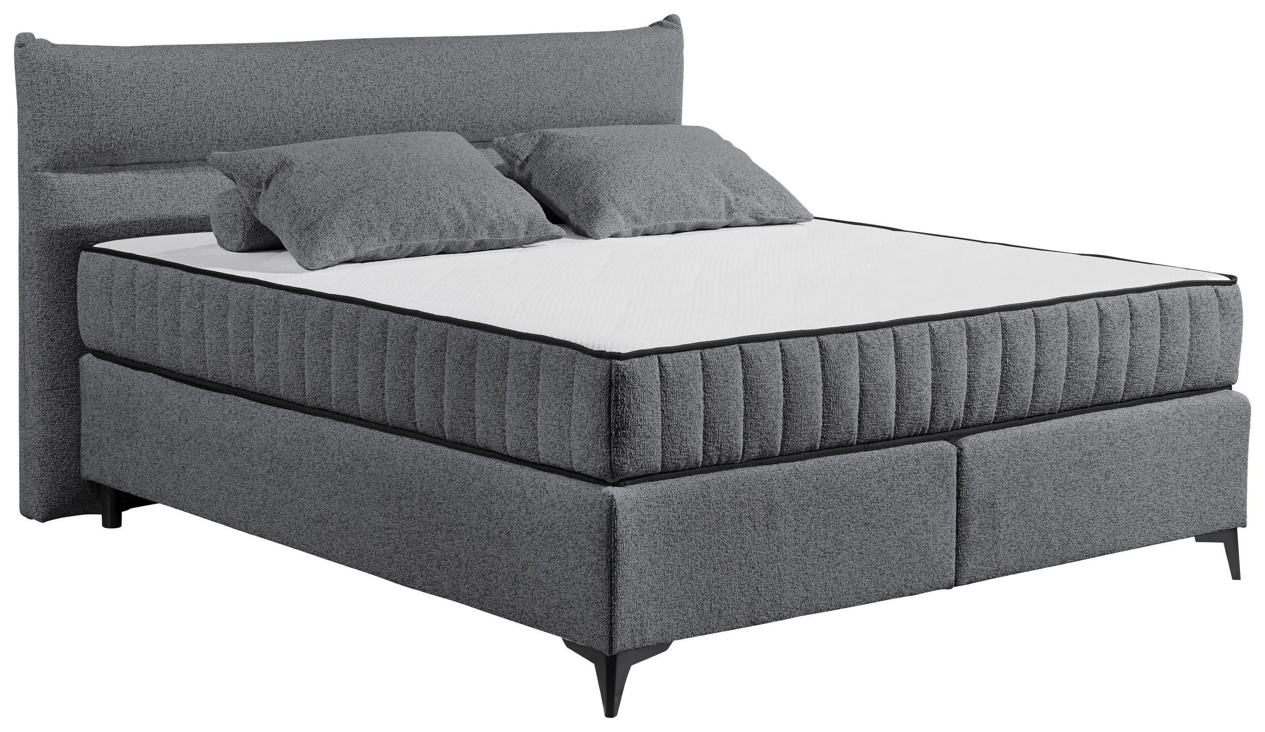 BOXSPRINGBETT 180/200 cm  in Anthrazit  - Anthrazit, MODERN, Holzwerkstoff/Kunststoff (180/200cm) - MID.YOU