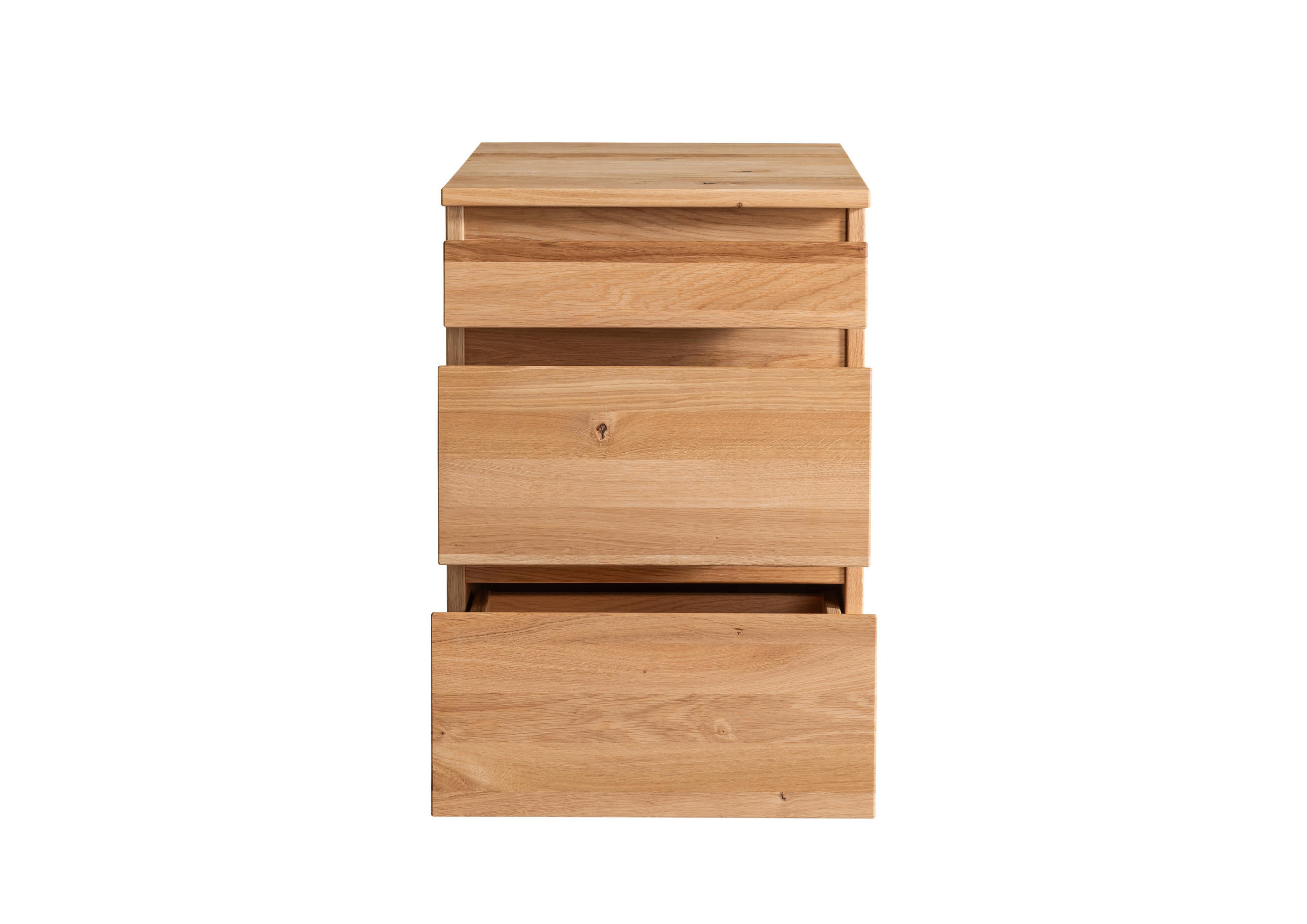 ROLLCONTAINER 43/65/60 cm  - Eichefarben, KONVENTIONELL, Holz/Kunststoff (43/65/60cm) - Linea Natura