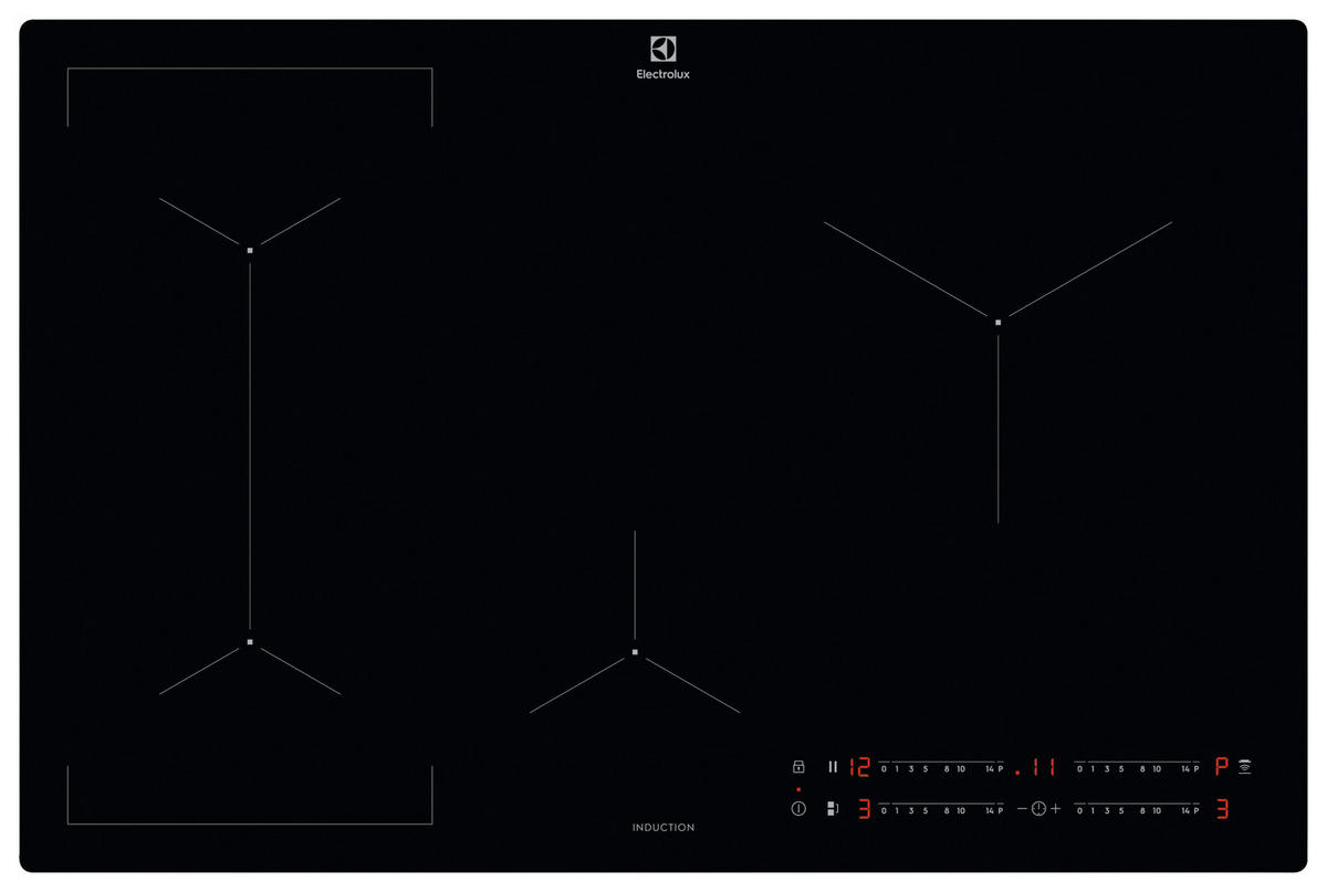 INDUKTIONSKOCHFELD LIV834I  - Schwarz, Basics, Glas (77/4,4/51,0cm) - Electrolux
