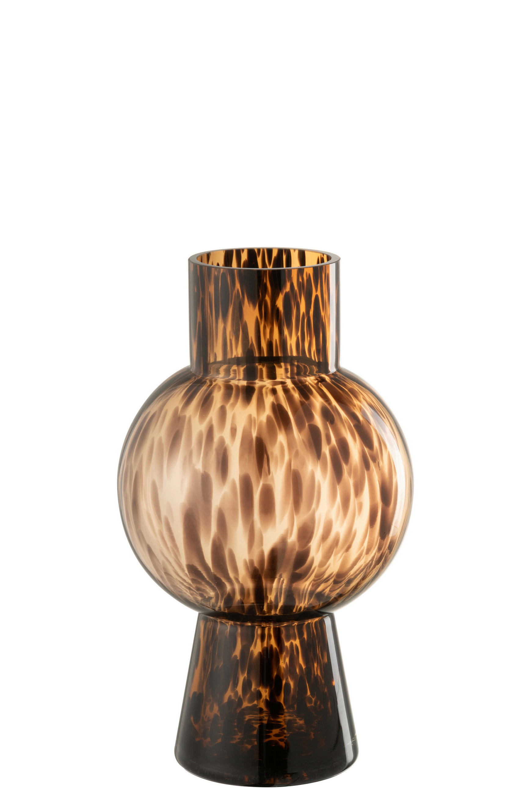 VASE  - Braun, Basics, Glas (16/16/30,5cm) - Ambia Home