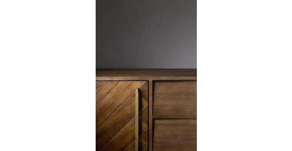 SIDEBOARD 180/60/45 cm - Messingfarben/Akaziefarben, KONVENTIONELL, Holz/Holzwerkstoff (180/60/45cm) - Ambia Home