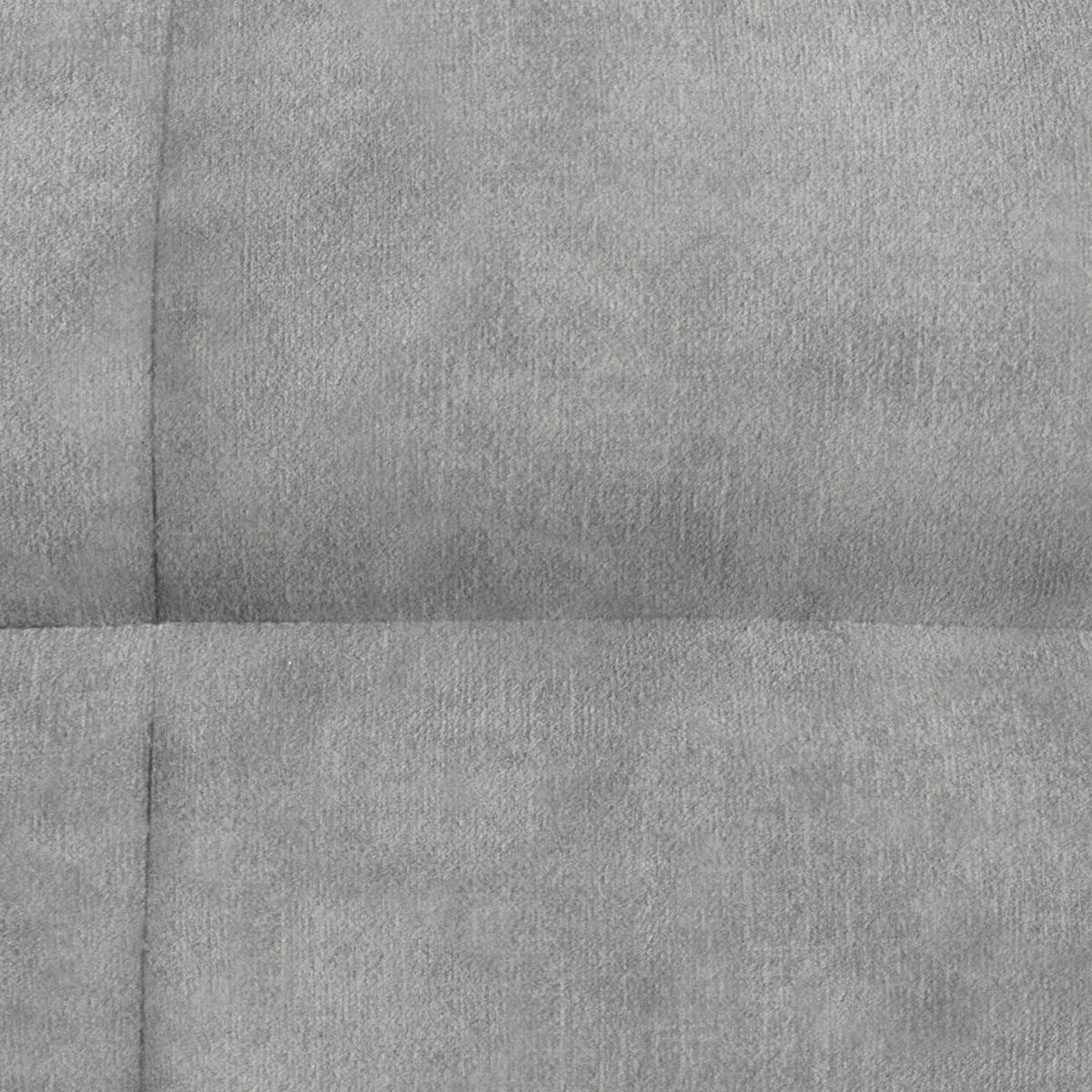 ECKSOFA in Velours Hellgrau  - Hellgrau/Schwarz, Design, Textil/Metall (179/301cm) - Chilliano