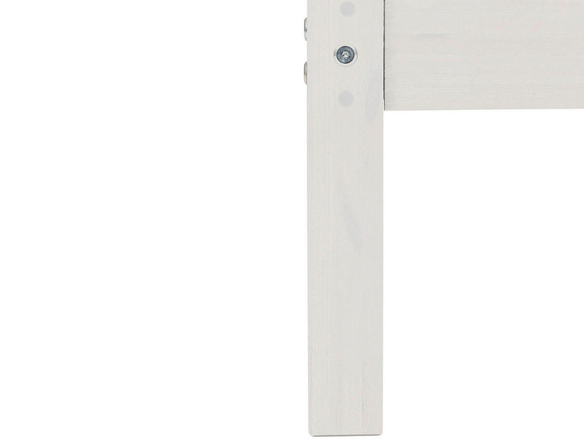 BETT 90/200 cm  in Weiß  - Naturfarben/Weiß, Design, Holz (90/200cm) - MID.YOU