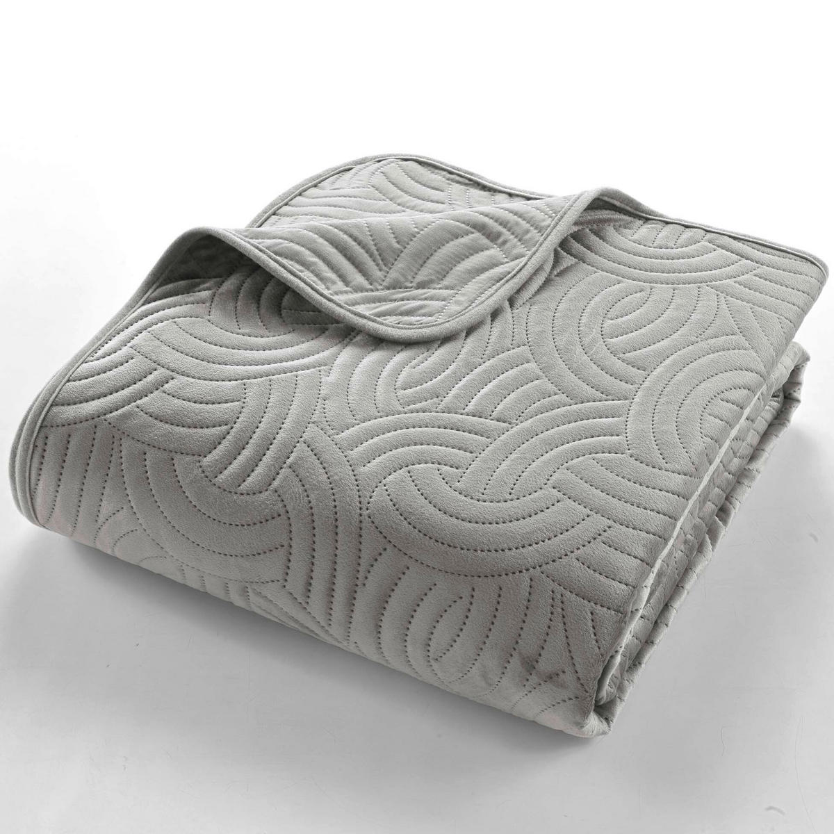 PREKRIVAČ  SOLANGE  - siva, Osnovno, tekstil (220/240cm)