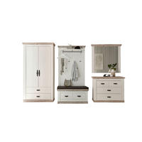 GARDEROBE 5-teilig  in 341/201/45 cm  - Hellbraun/Pinienfarben, Design, Holzwerkstoff (341/201/45cm) - MID.YOU