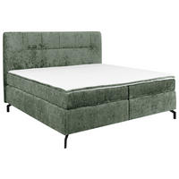 BOXSPRINGBETT 160/200 cm  in Mintgrün  - Schwarz/Mintgrün, Design, Textil/Metall (160/200cm) - Esposa
